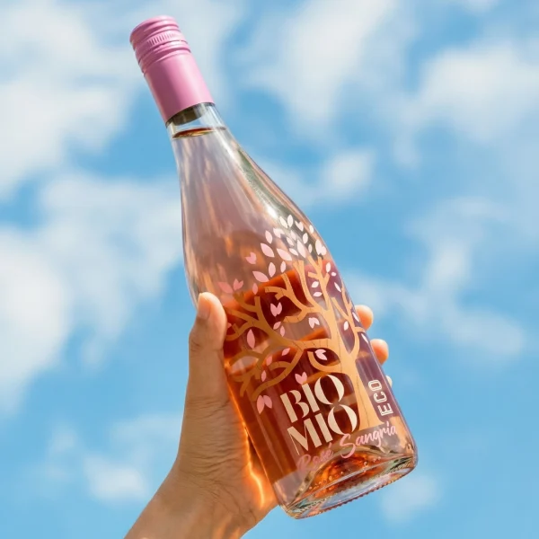 Botella de sangría rosé ecológica Organic BioMio